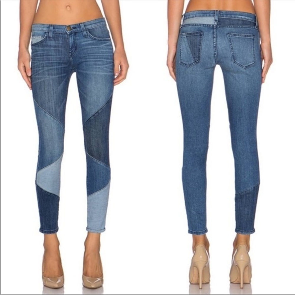 Current Elliott The Stiletro Patchwork Jeans Size 27